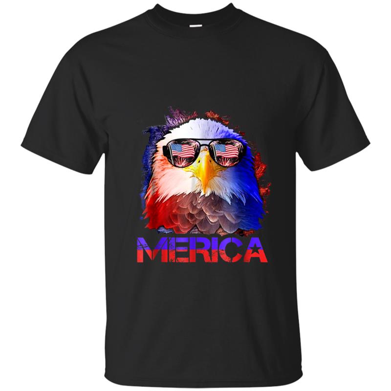 Eagle Mullet  4th of July American Flag Merica Men T-shirt-mt