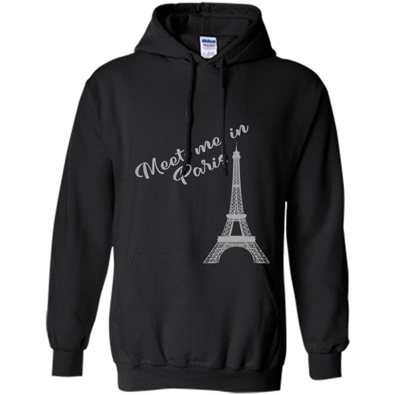 Eiffel Tower Meet Me In Paris Love Graphic Hoodie-mt