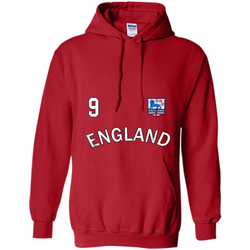 England Soccer 2018  Number 9 Men Women Boys Girls Hoodie-mt