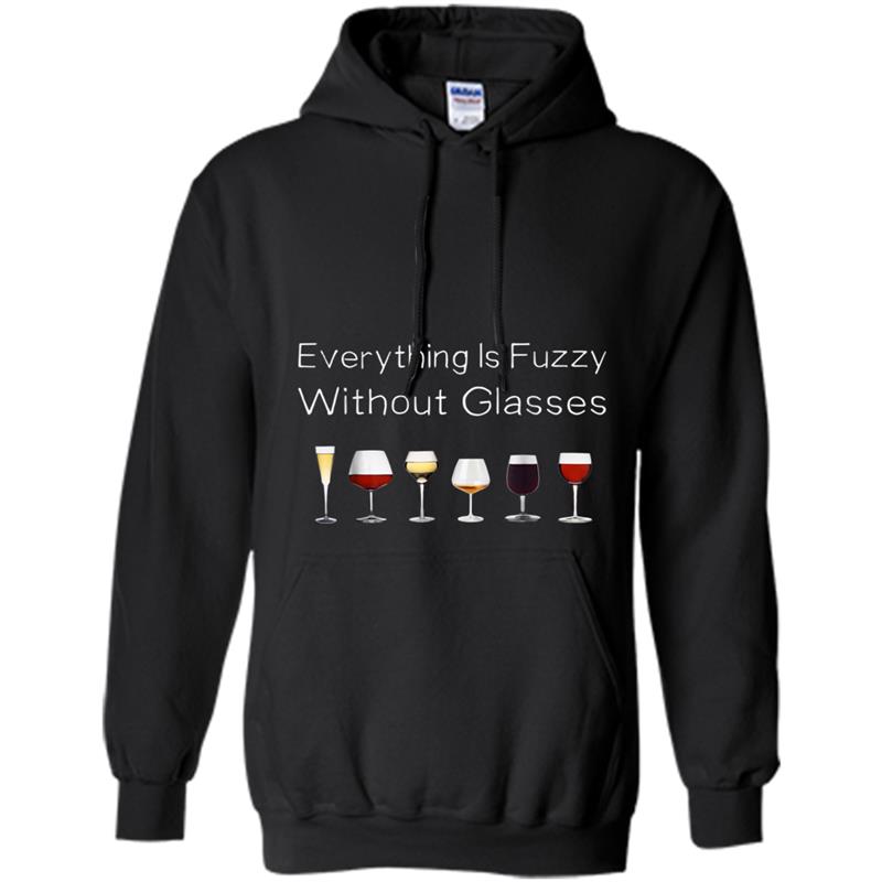 EVERYTHING IS FUZZY WITHOUT GLASSES Men's & Women's Hoodie-mt