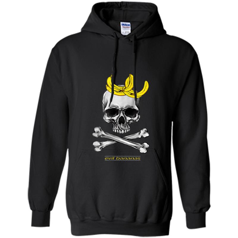 Evil Bananas Skull Crossbone  - Boater and Fishermen Hoodie-mt