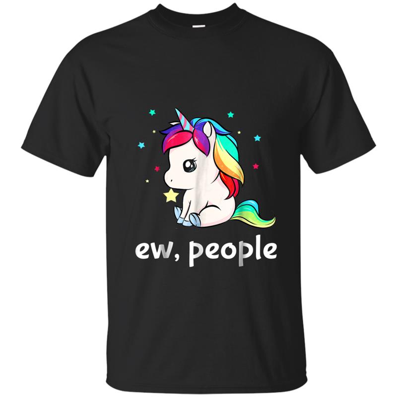 Ew People Unicorn  For Girls Women T-shirt-mt