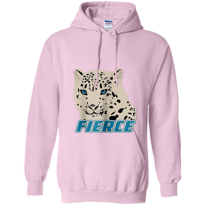 FIERCE AND BEAUTIFUL SNOW LEOPARD STRONG WOMEN Hoodie-mt