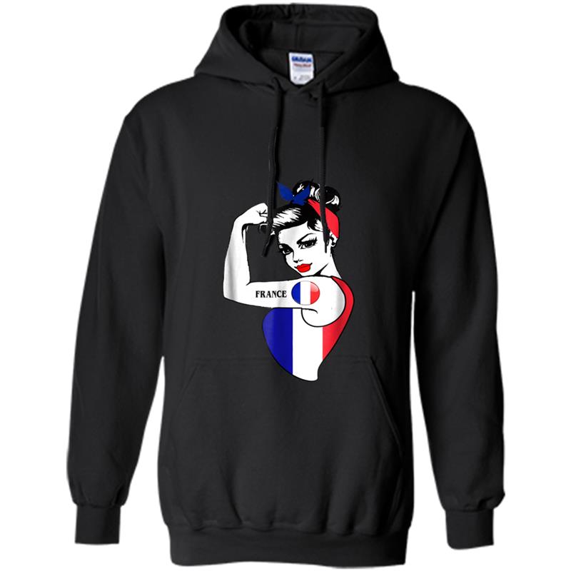 France Strong Woman Soccer Jersey Football 2018 Fan Hoodie-mt