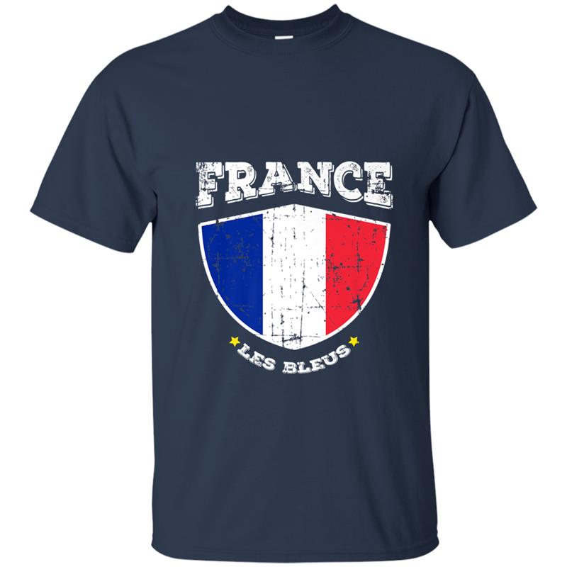 France  2018 Team Jersey Les Bleus Football Flag T-shirt-mt