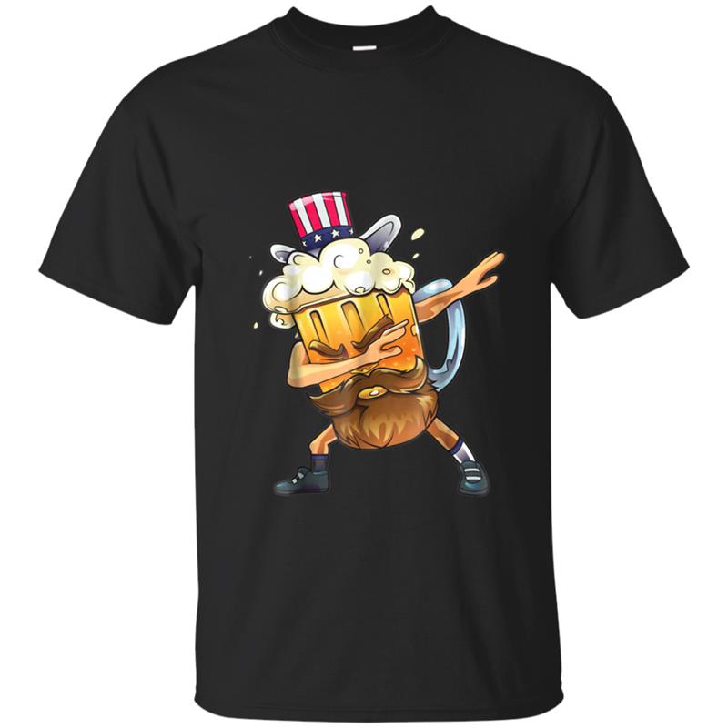 Funny Beer Dabbing 4th of July Independence Day 2018 T-shirt-mt