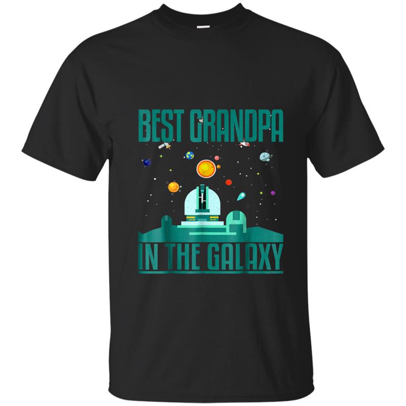 Funny Best Grandpa in the Galaxy  for Granddad T-shirt-mt