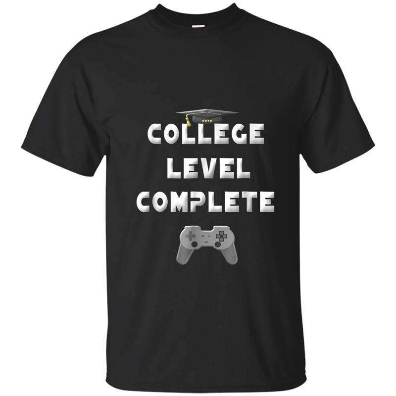 Funny College Graduation  Video Gamer Graduation Gifts T-shirt-mt