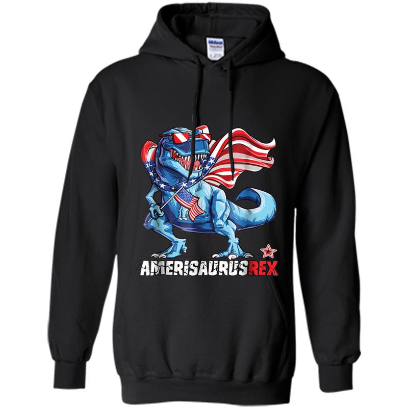 Funny Cute Amerisaurus-Rex American 4th Of July Lover Tee Hoodie-mt