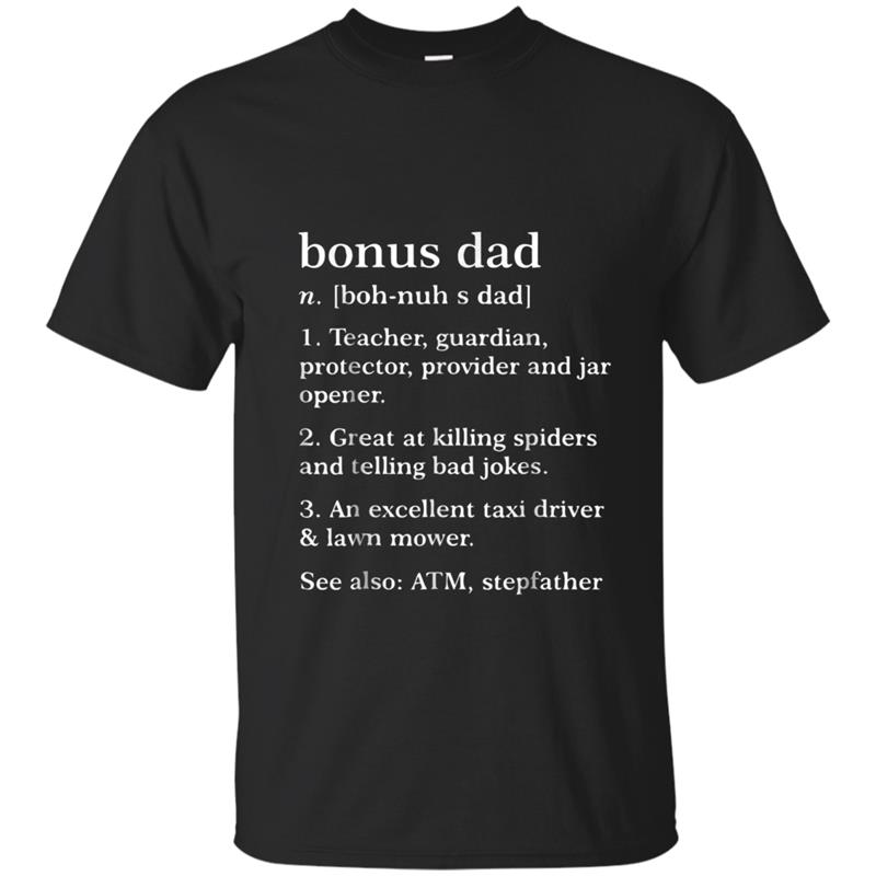 Funny Definition About Bonus Dad - Best Gift For Stepdad T-shirt-mt