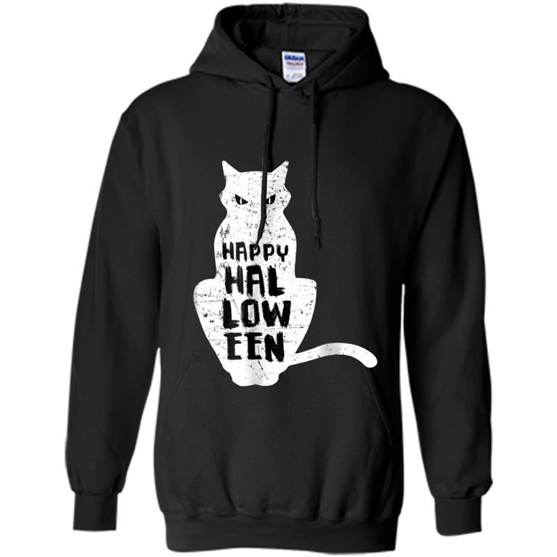 Funny Halloween Cat  Happy Halloween Hoodie-mt