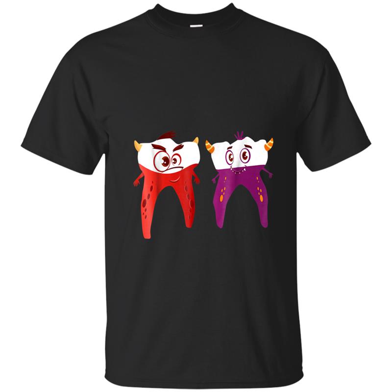 Funny Halloween Gif for Dentist Dental Men Women Kids T-shirt-mt