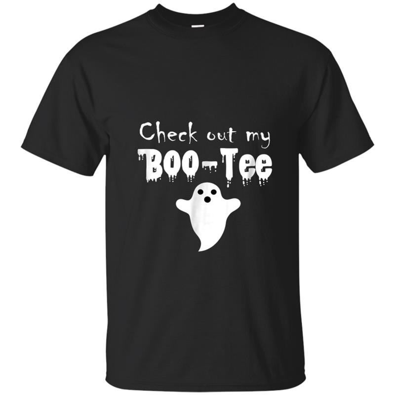 Funny Halloween Tee CHECK OUT MY BOO-TEE  Men Women T-shirt-mt