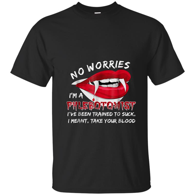 Funny Halloween Vampire  for Phlebotomists T-shirt-mt