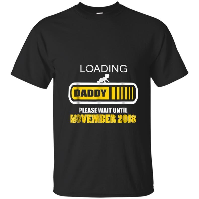 Funny Mens Daddy To Be November Est 2018  New Dad Gift T-shirt-mt