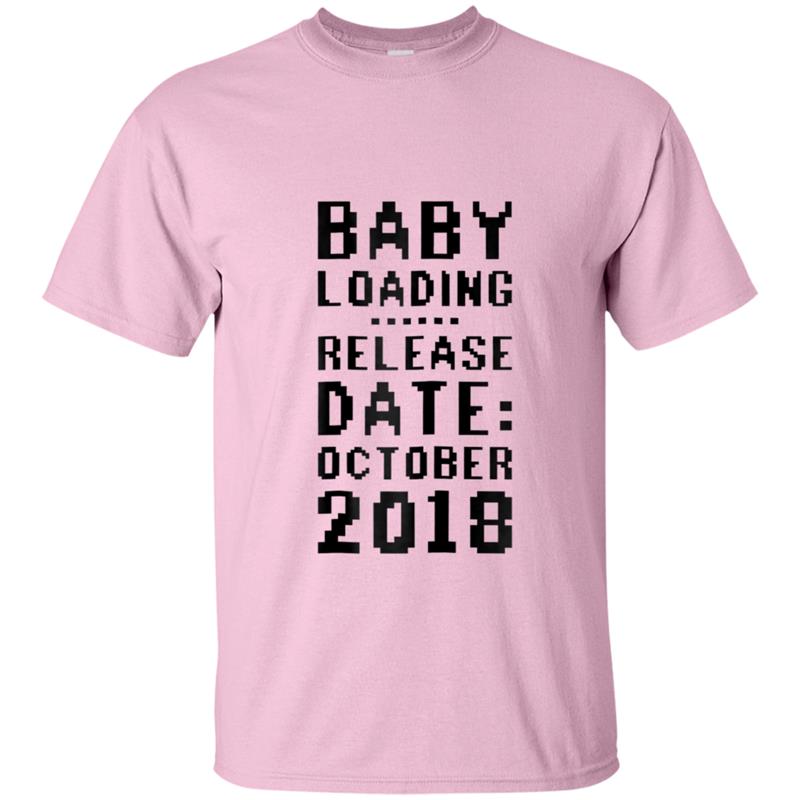 Funny Pregnancy  New Mom Release Date October 2018 Tee T-shirt-mt