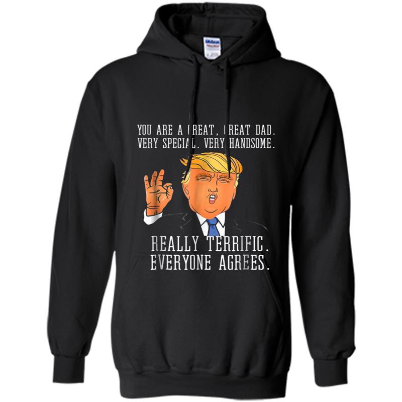 Funny Trump Dad Stepdad  Father's Day Gift Hoodie-mt