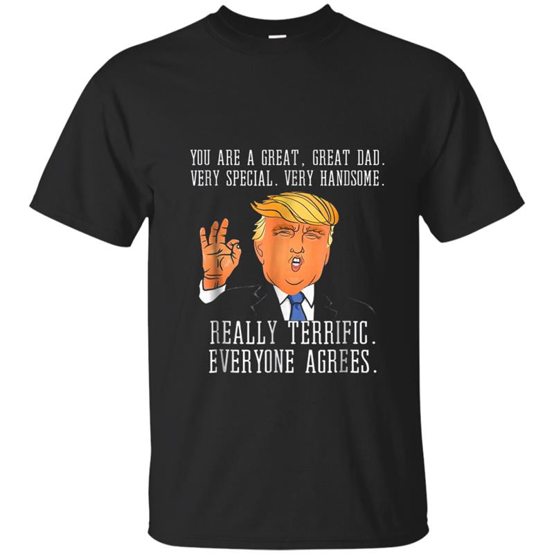 Funny Trump Dad Stepdad  Father's Day Gift T-shirt-mt