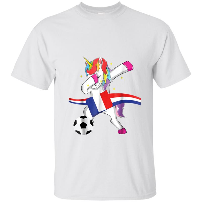 Funny Unicorn France Flag Soccer Jersey  French Gift T-shirt-mt