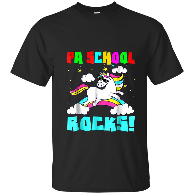 Funny Unicorn Pa School Rocks Gift  Back To School T-shirt-mt