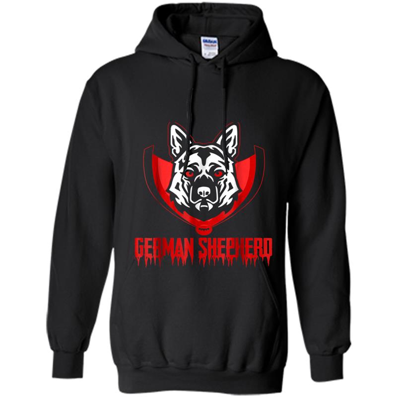 German Shepherd Halloween  Vampire Dog Puppy Lover Hoodie-mt