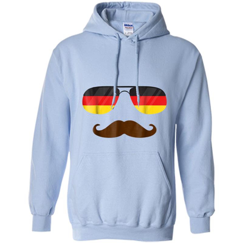 German Sunglasses & Moustache  Germany Flag Gift Tee Hoodie-mt