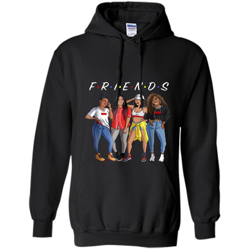 Girls Friends Natural Hair Hoodie-mt