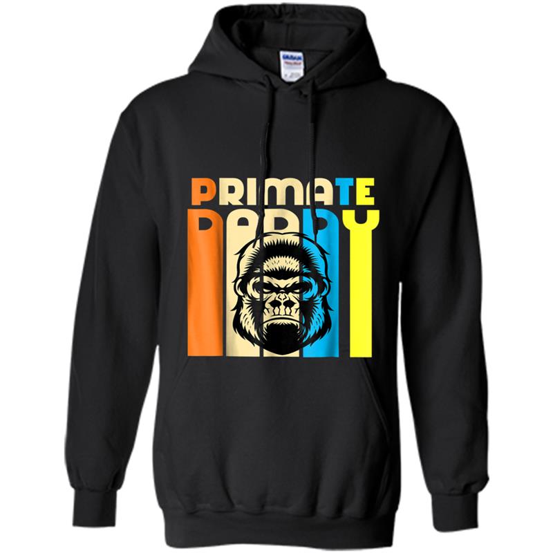 Gorilla Dad  Sleeve Fathers Day Gift For Animal Lovers Hoodie-mt