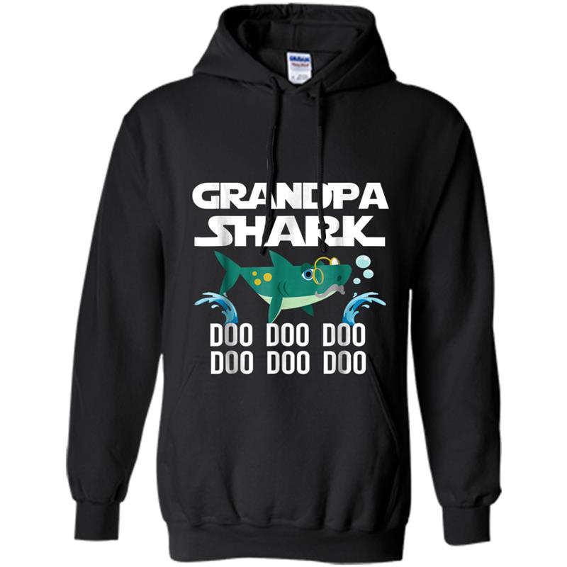 Grandpa Shark  Father's Day Gift from Wife Son Daughter Hoodie-mt