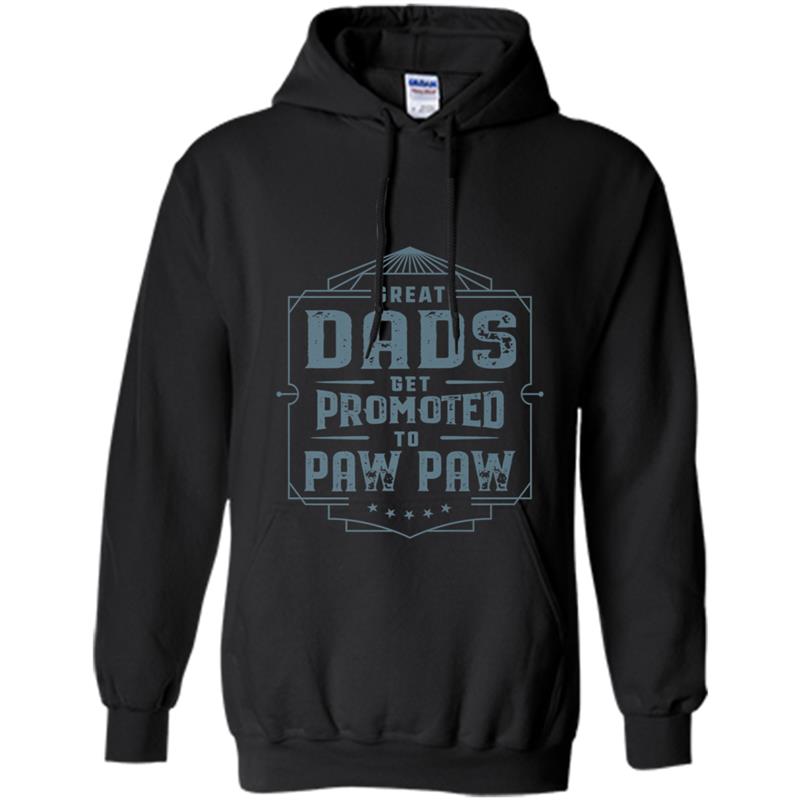 Great Dads Get Promoted To Paw Paw Father's Day Gift Hoodie-mt