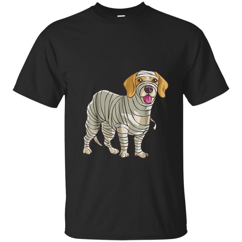 Halloween Beagle Mummy  Funny Costume Gift Scary T-shirt-mt