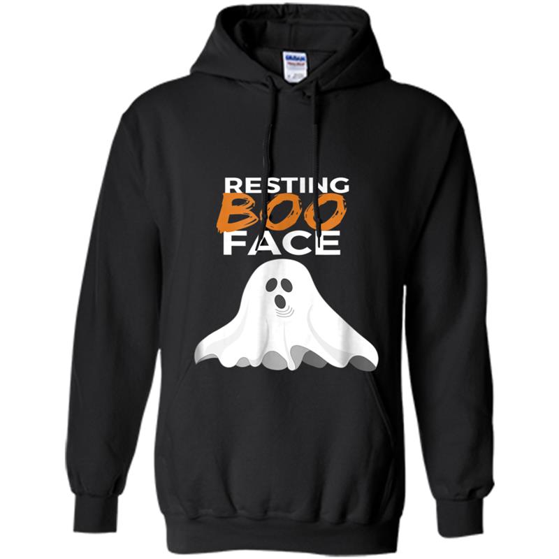 Halloween Ghost Resting Boo Face Boo Hoodie-mt