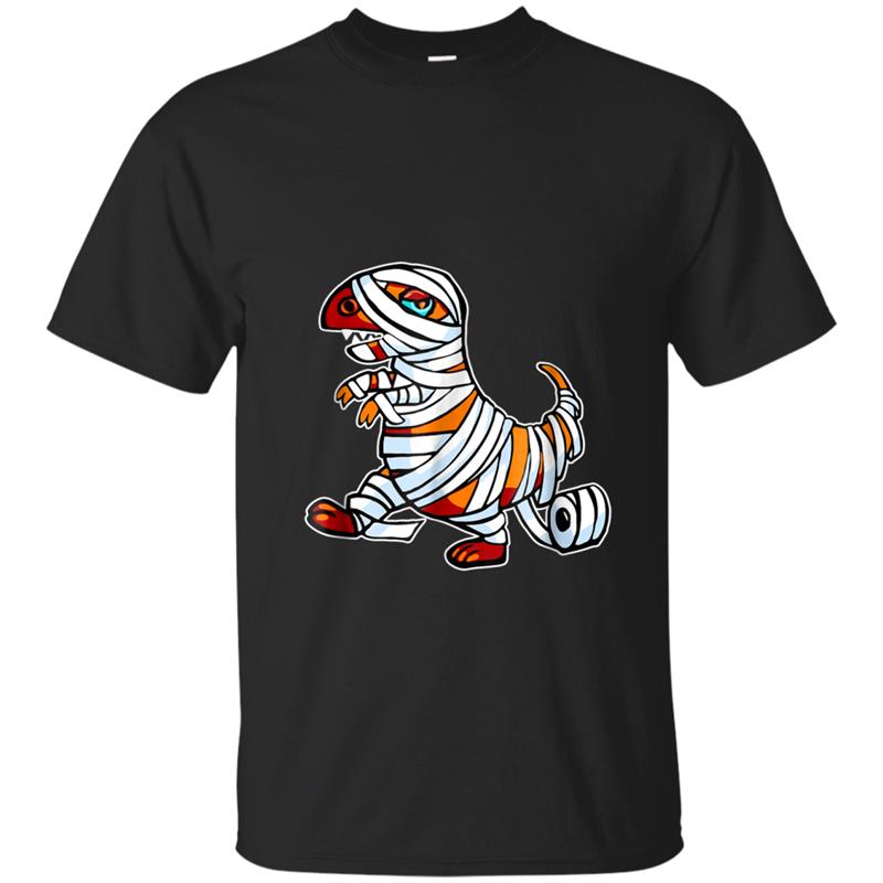 Halloween T rex Dinosaur Mummy  Funny Costume Gift T-shirt-mt