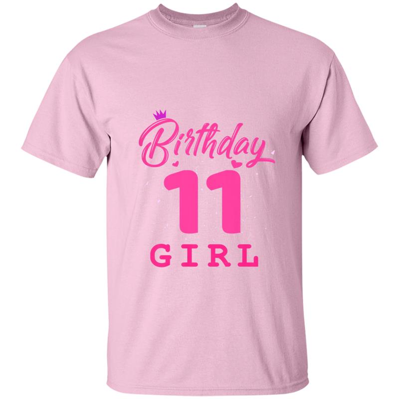 Happy Birthday , Girls 11th Party 11 Years Old Bday T-shirt-mt