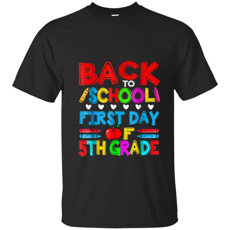 Happy First Day Of 5th Grade Back To School Gift T-shirt-mt