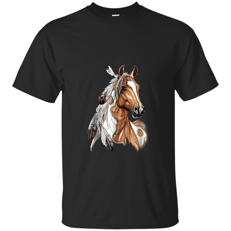 Horse Brown Horse  For Girls Women T-shirt-mt