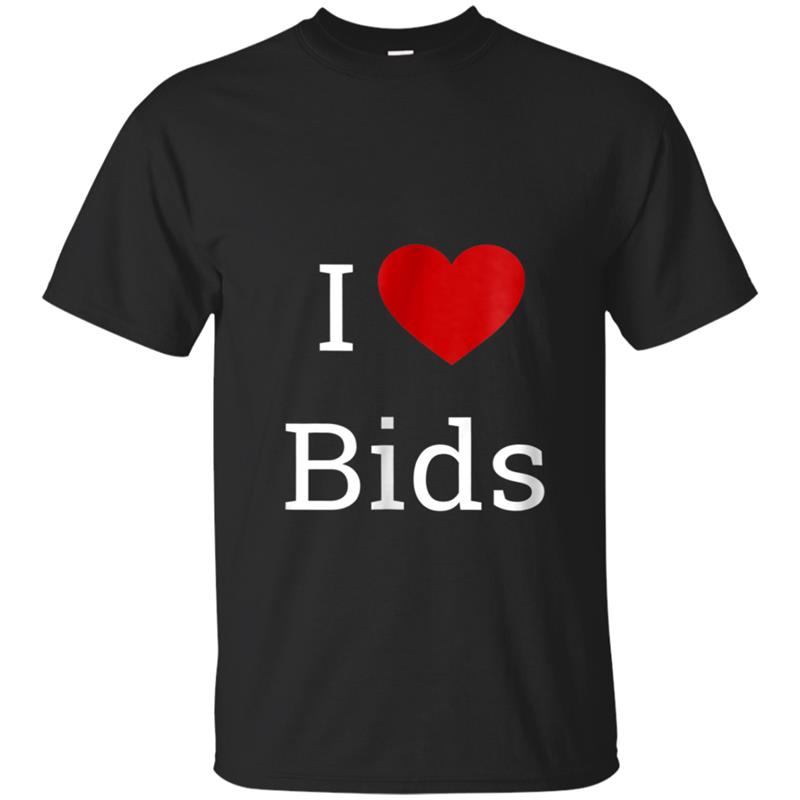 I Love Bids  Actuary Heart Tee T-shirt-mt