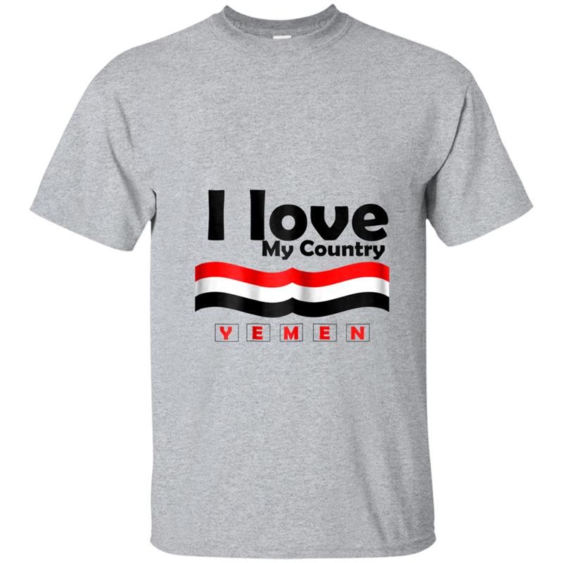 i love my country yemen t-shrit for men women kids T-shirt-mt