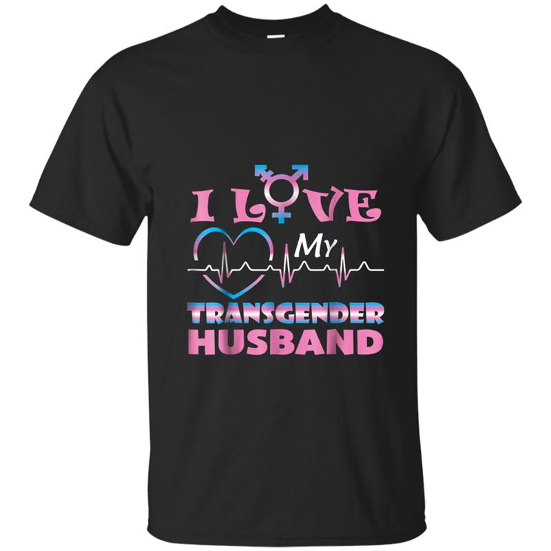 I love my Transgender Husband  LGBT Pride T-shirt-mt