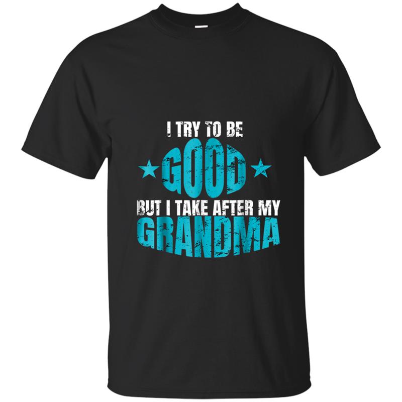 I Try To Be Good But I Take After My Grandma  Grannys T-shirt-mt