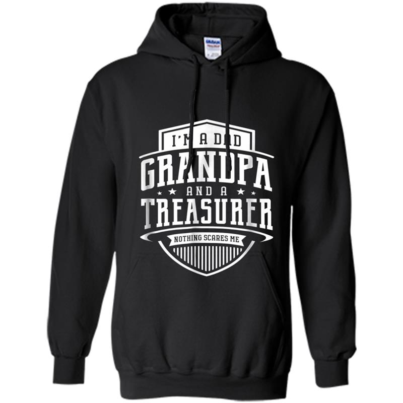 I'm A Dad Grandpa & A Treasurer Nothing Scares Me Hoodie-mt