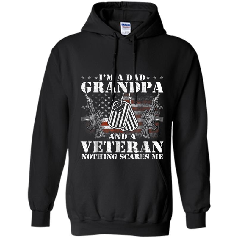 I'm A Dad Grandpa  Veteran Father's Day Hoodie-mt