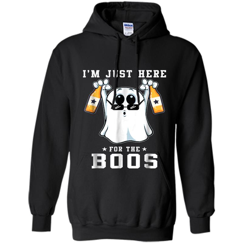 I'm Just Here For The Boos  Funny Halloween Beer Tee Hoodie-mt