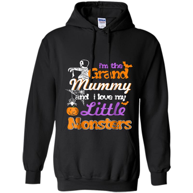 I'm The Grand Mummy and I Love My Little Monster Tee Hoodie-mt