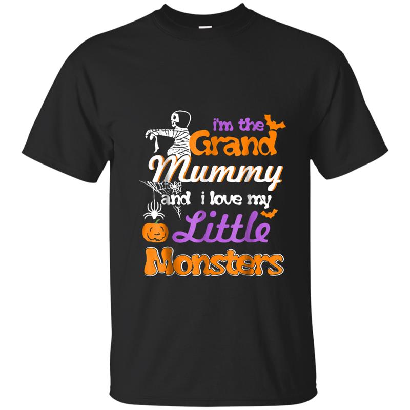 I'm The Grand Mummy and I Love My Little Monster Tee T-shirt-mt