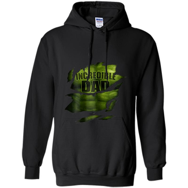 Incredible Dad  Superhero  Unique Fathers Day Hoodie-mt