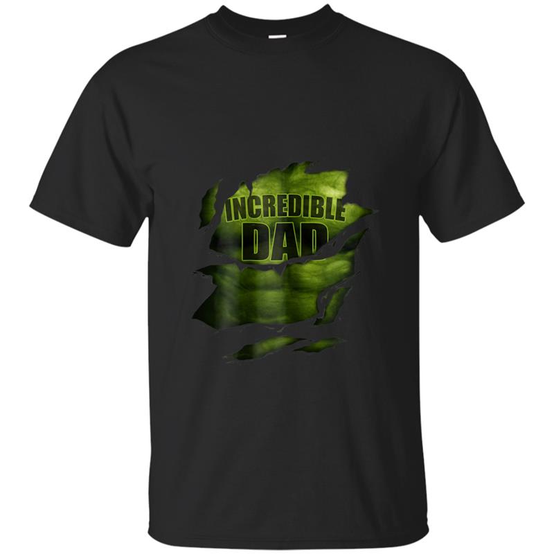 Incredible Dad  Superhero  Unique Fathers Day T-shirt-mt
