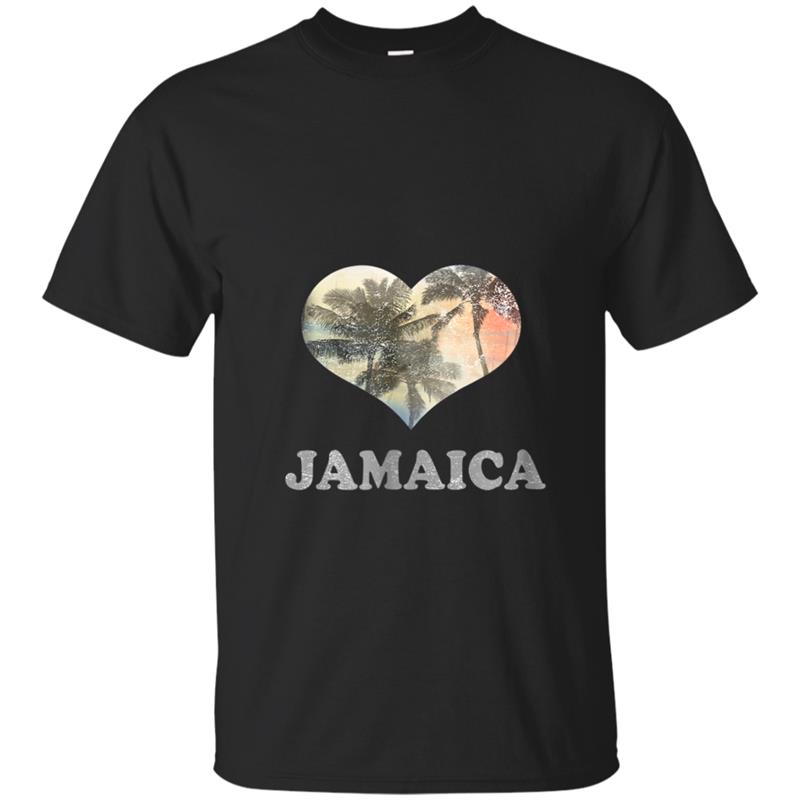 Jamaica Vacation Souvenir - Vintage Beach Apparel T-shirt-mt