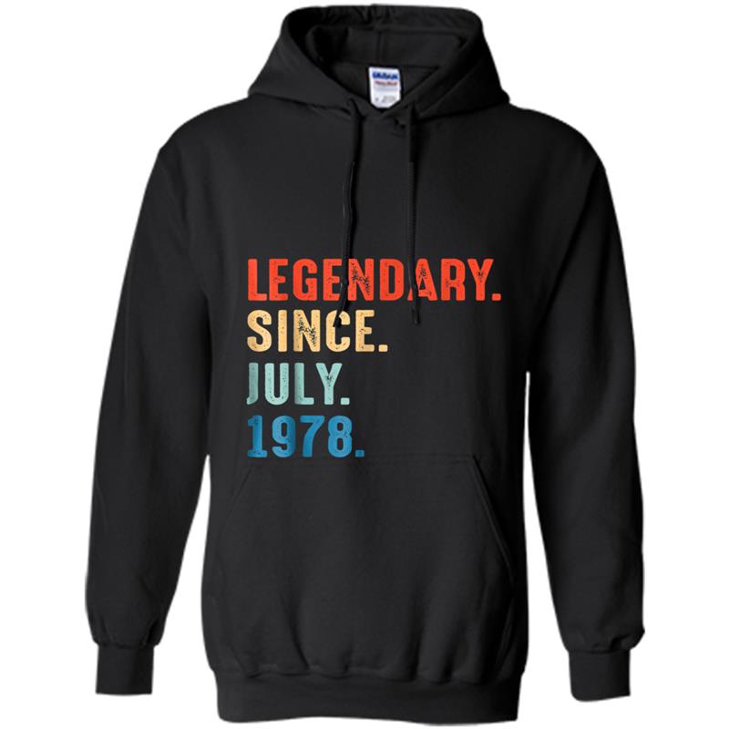 July 1978 Retro Vintage 40th Birthday  Decorations Hoodie-mt