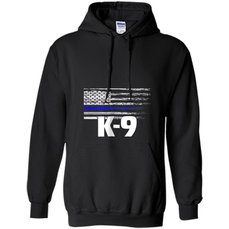 K-9 Police Officer USA Flag  LEO Cops Law Enforcement Hoodie-mt